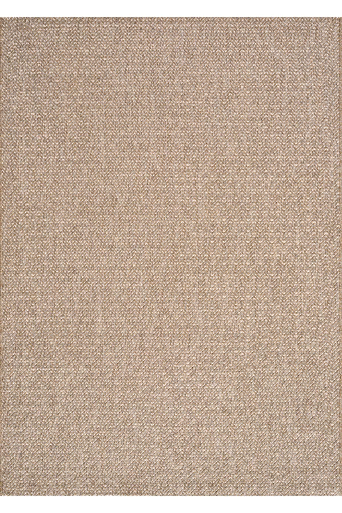 Santorini 122 Ekru Kahve Hasır Görünümlü Sisal Halı