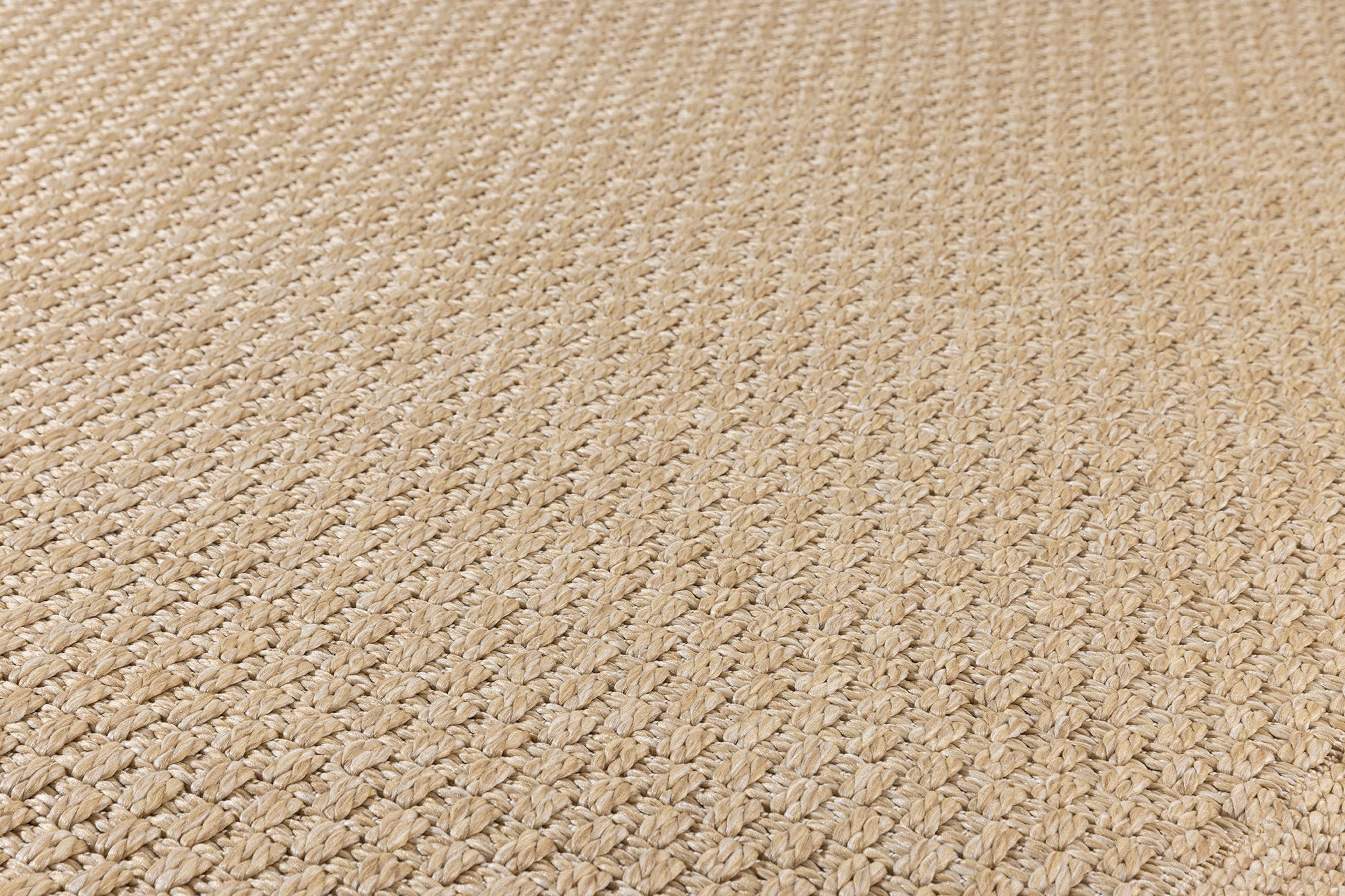 Santorini 119 Kahve Hasır Görünümlü Dört Kenarı Bordür Desenli Sisal Halı