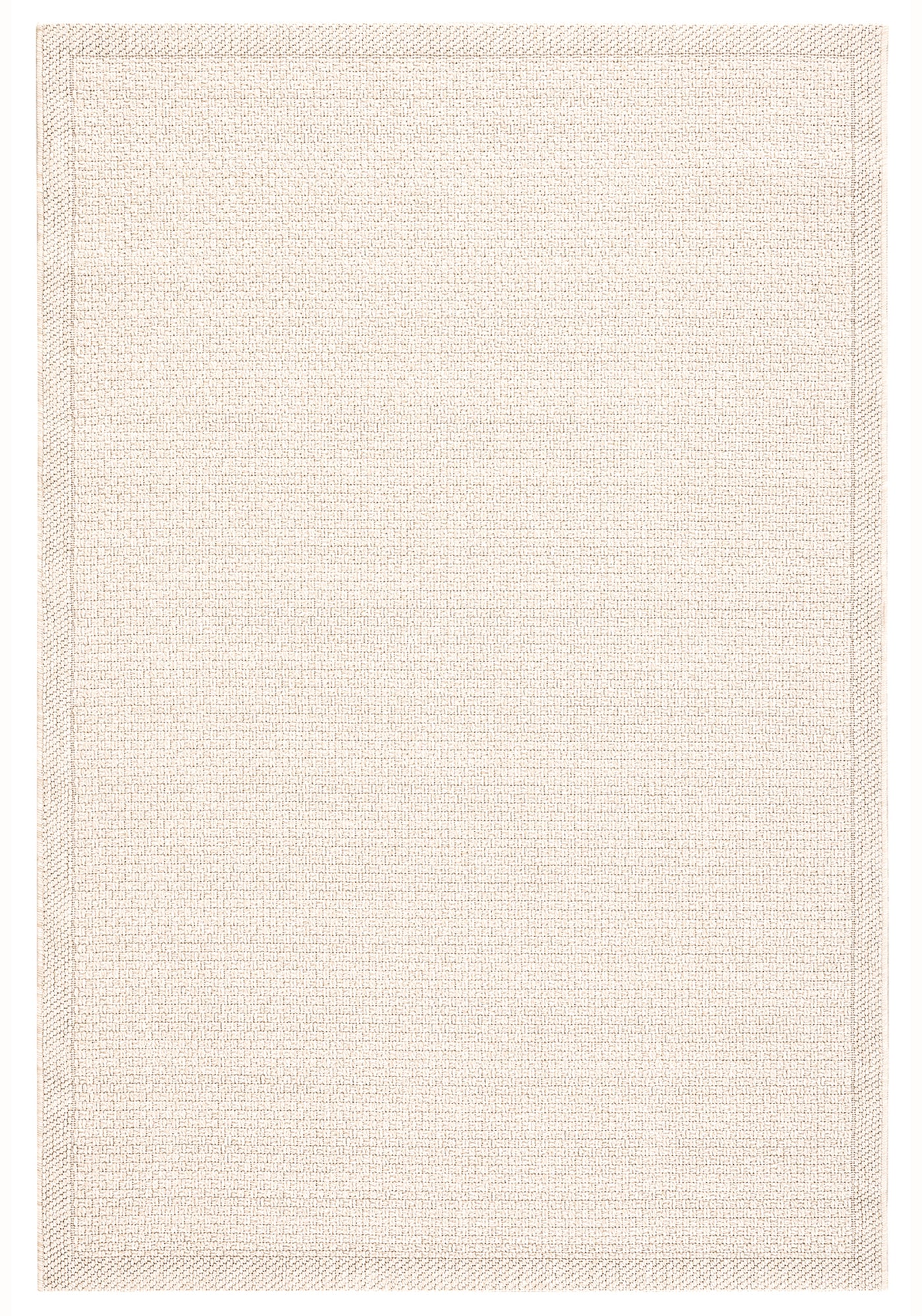 Santorini 119 Krem Hasır Görünümlü Dört Kenarı Bordür Desenli Sisal Halı