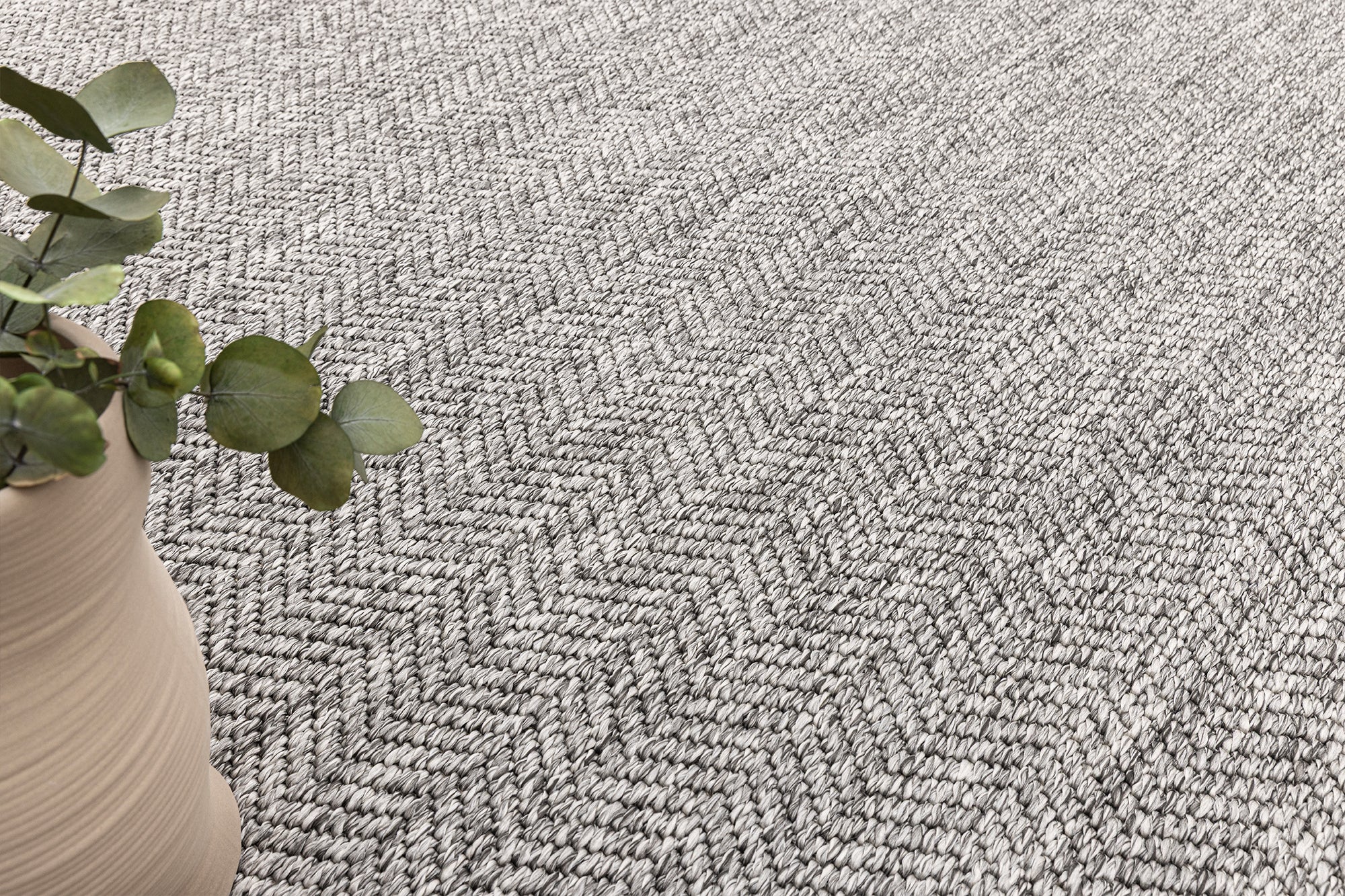 Santorini 116 Antrasit Hasır Görünümlü Sisal Halı