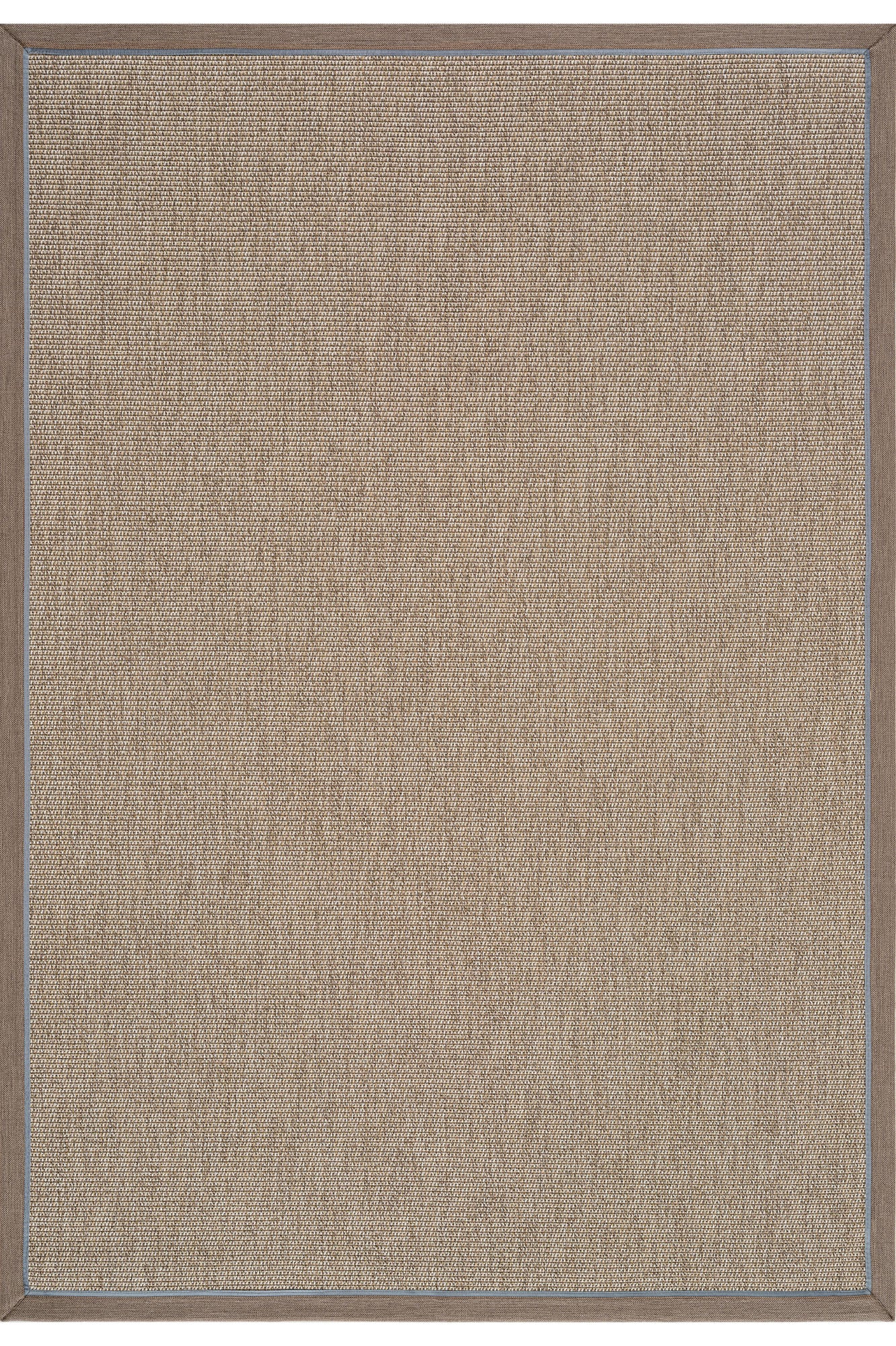 Verona 125 Bej Sisal Halı Vizon Mavi Çift Bordürlü