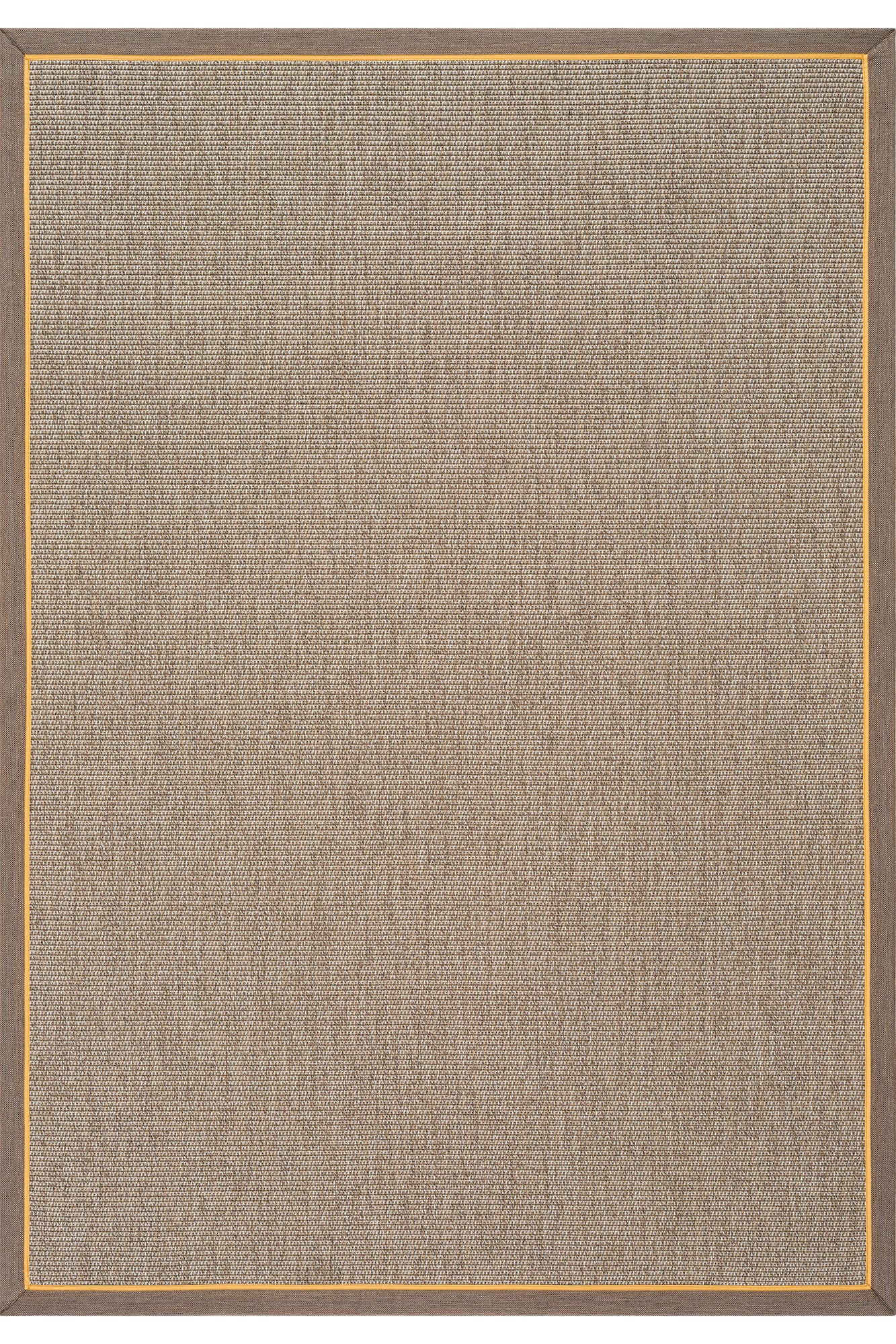 Verona 125 Bej Sisal Halı Vizon Sarı Çift Bordürlü