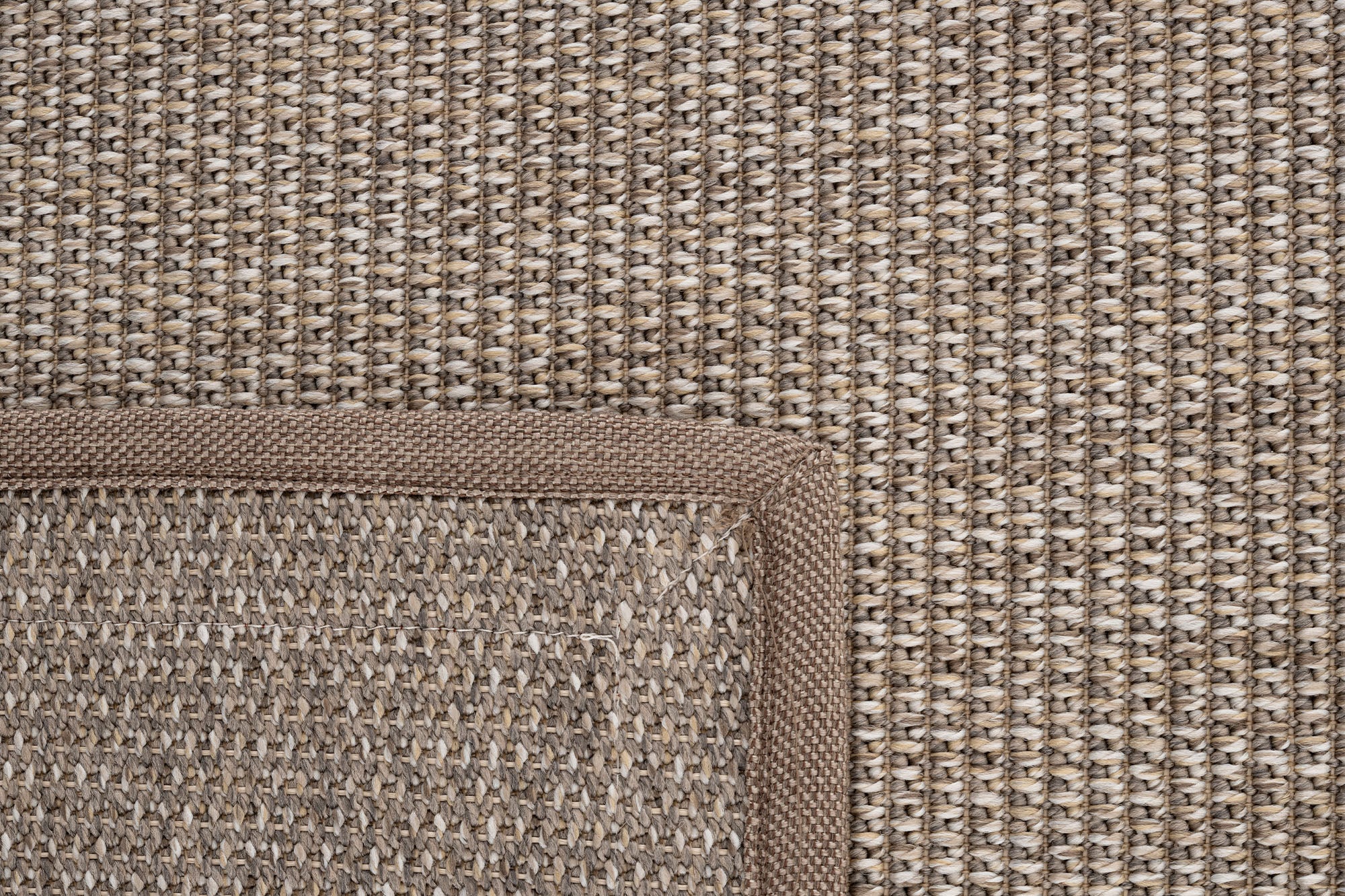 Verona 125 Bej Sisal Halı Vizon Turuncu Çift Bordürlü