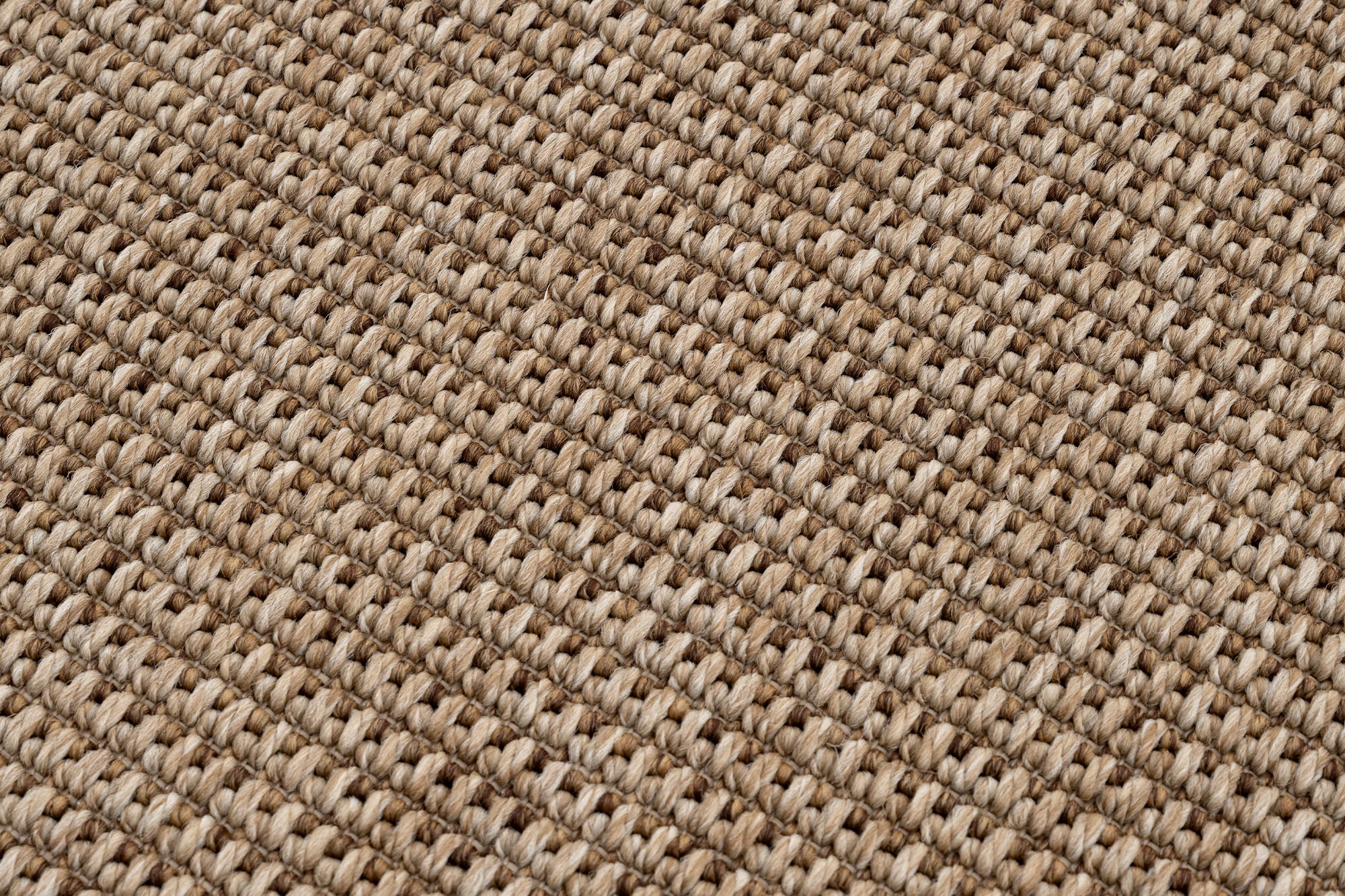 Verona 125 Kahve Sisal Halı Kahve Mavi Çift Bordürlü