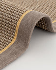 Verona 125 Kahve Sisal Halı Vizon Sarı Çift Bordürlü