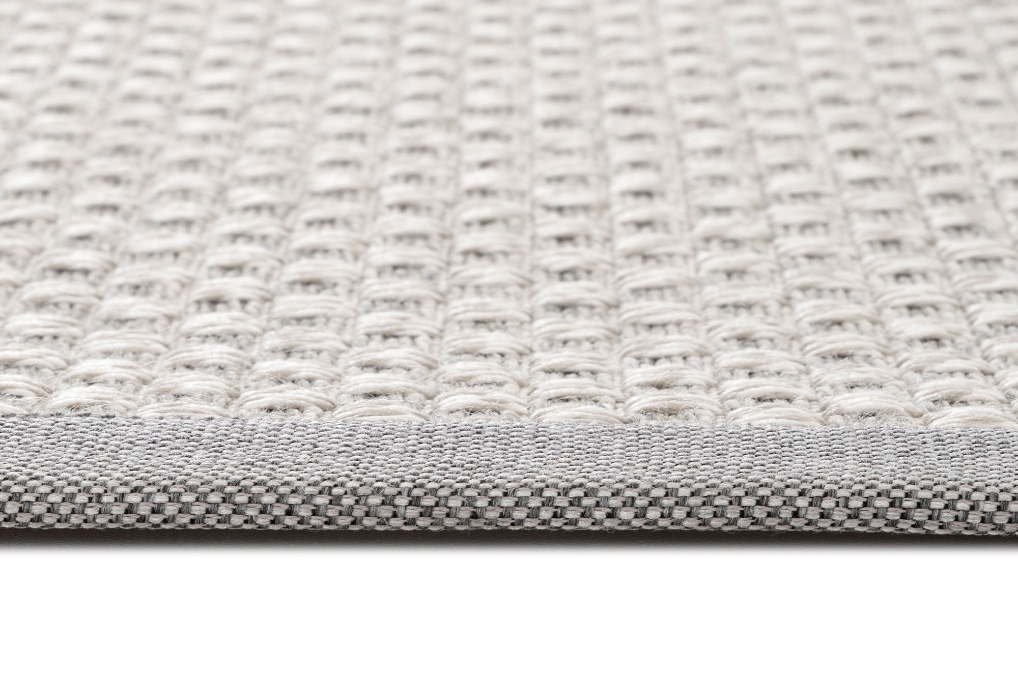 Verona 134 Krem Sisal Halı Gri Bordürlü