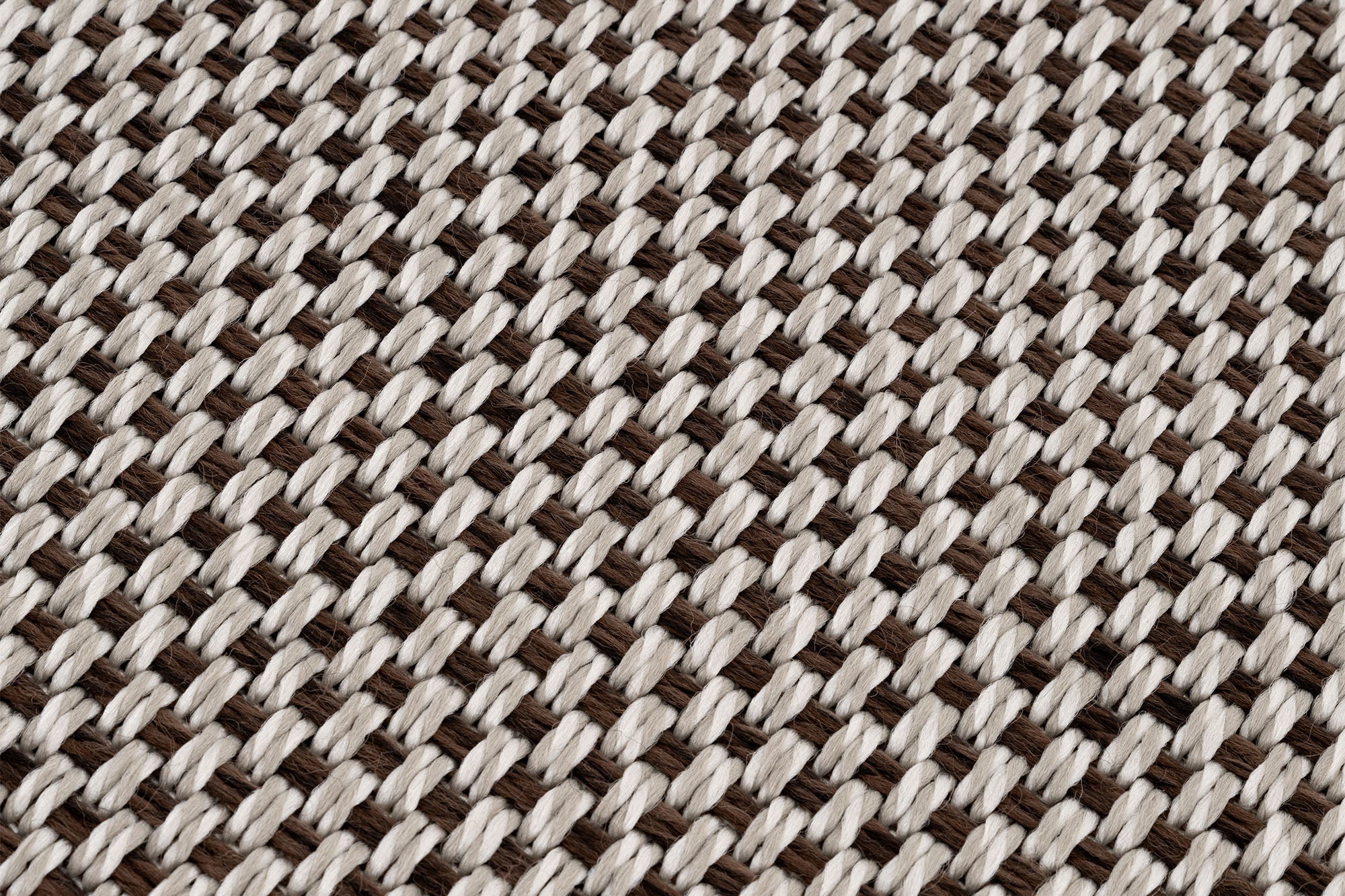 Verona 137 Krem Kahve Sisal Halı Kahve Bordürlü