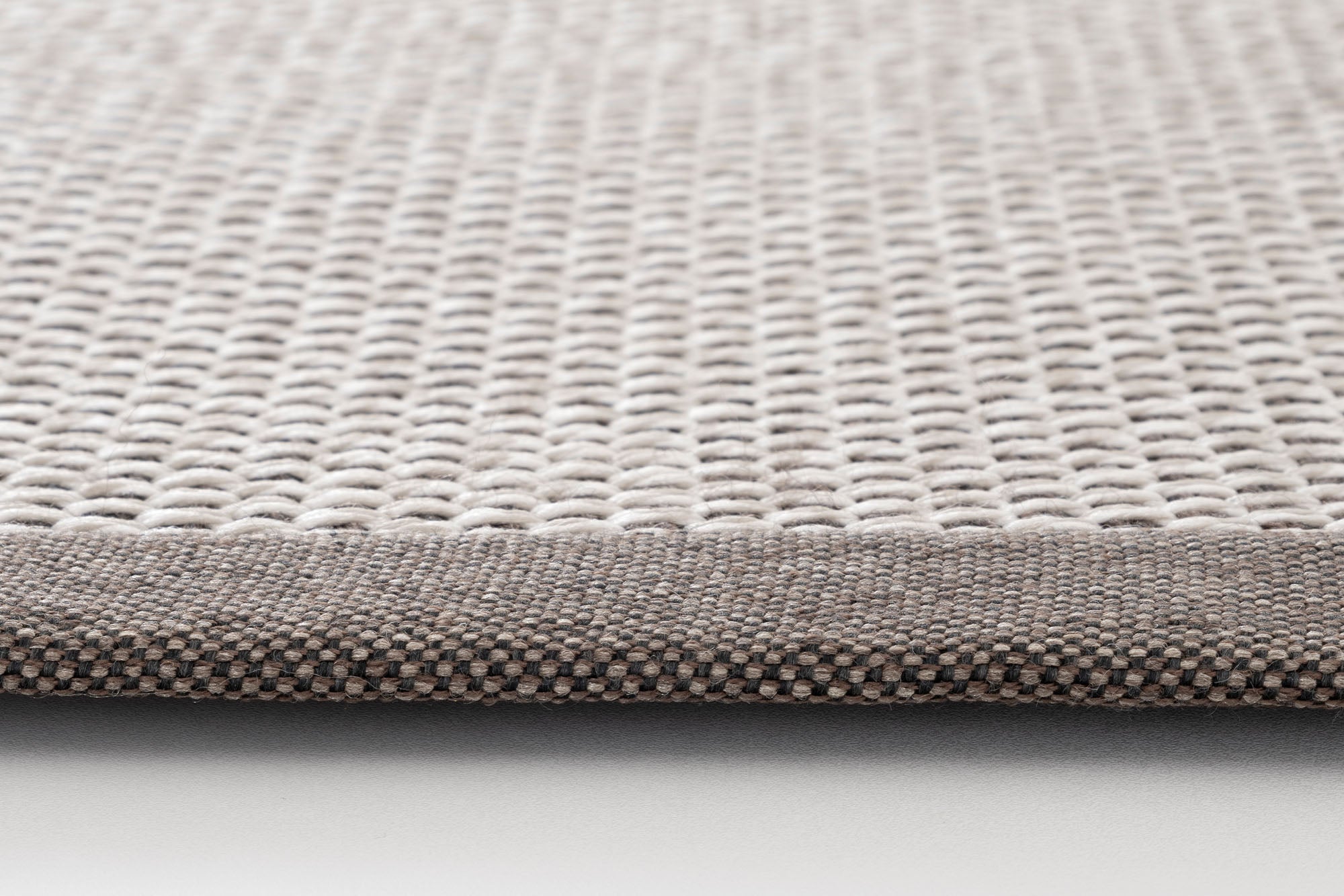 Verona 137 Krem Kahve Sisal Halı Kahve Bordürlü