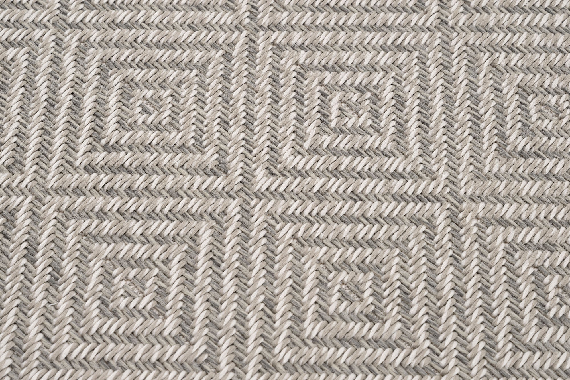 Verona 139 Krem Gri Sisal Halı Gri Bordürlü