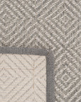 Verona 139 Krem Gri Sisal Halı Gri Bordürlü