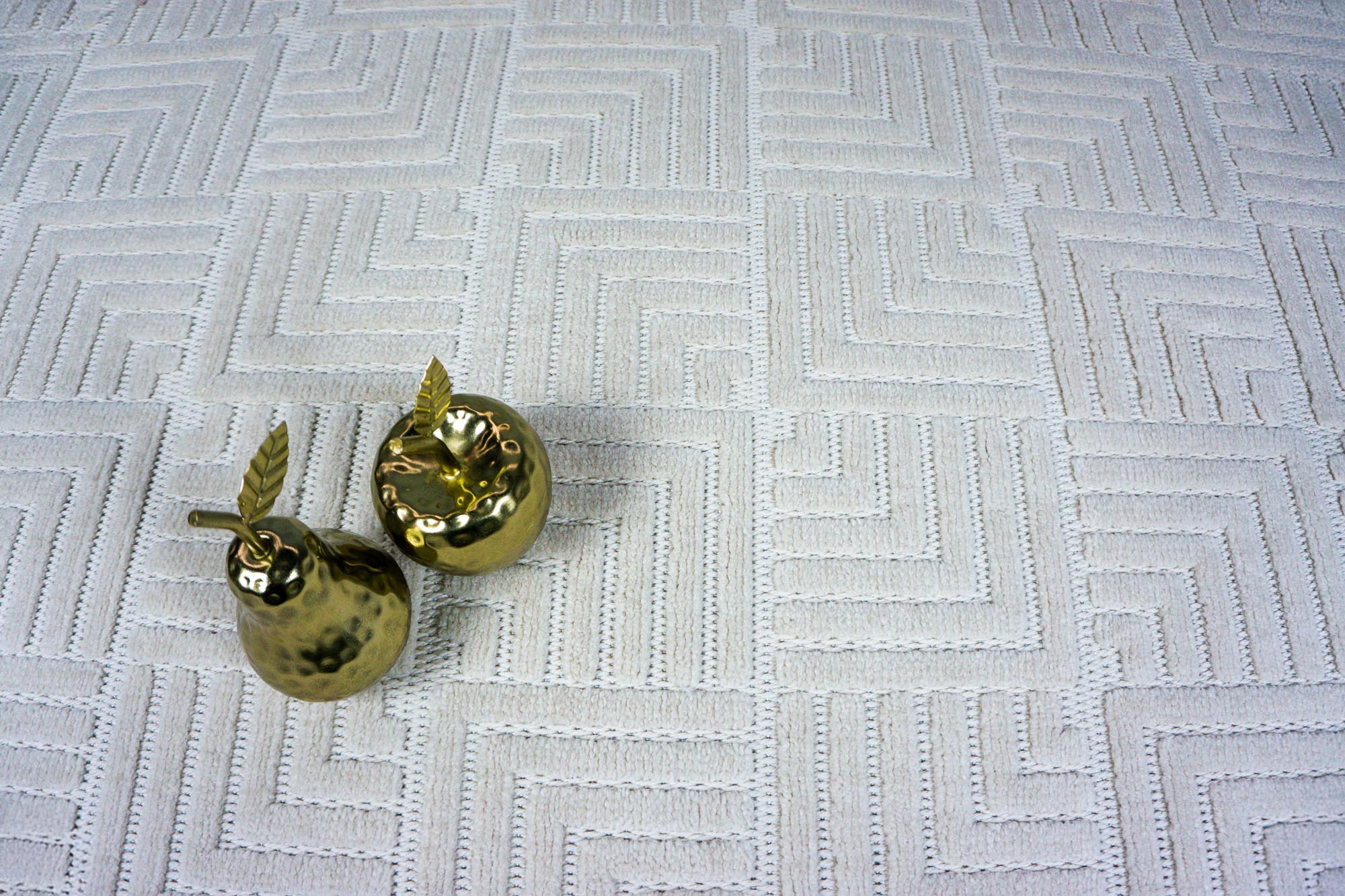 Zena 721 Bej Yumuşak Tuşeli Kaymaz Tabanlı Bohem Şönil Halı