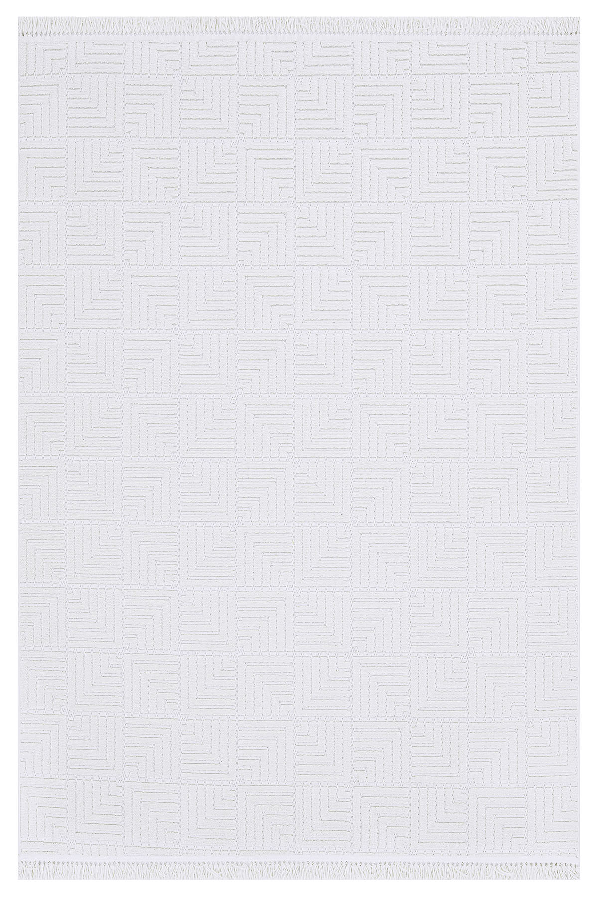 Zena 721 Krem Yumuşak Tuşeli Kaymaz Tabanlı Bohem Şönil Halı