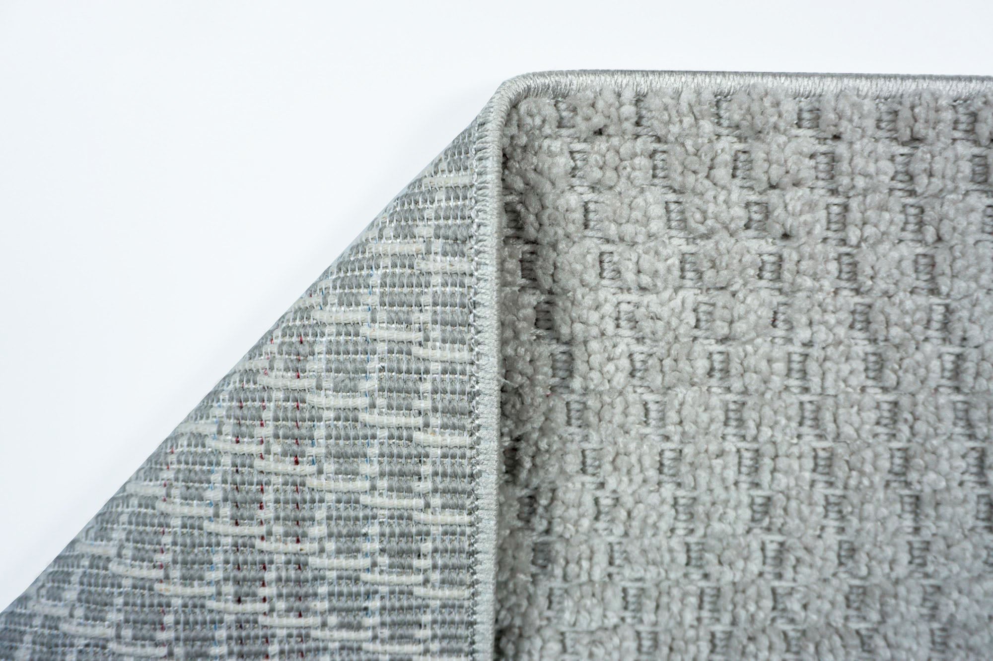 Zena 722 Gri Kaymaz Tabanlı Bohem Şönil Halı