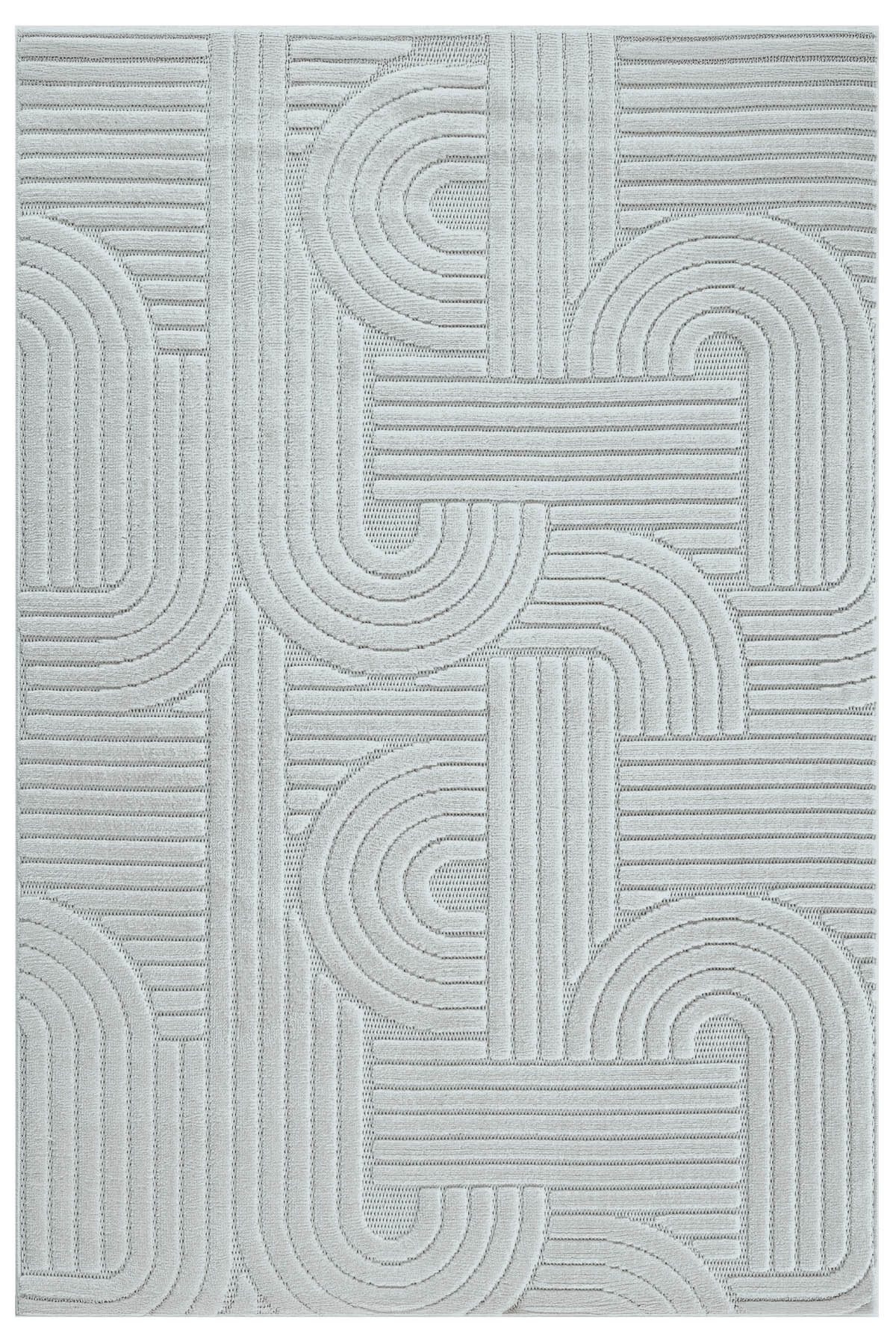 Zena 723 Gri Yumuşak Tuşeli Pamuk Tabanlı Bohem Şönil Halı