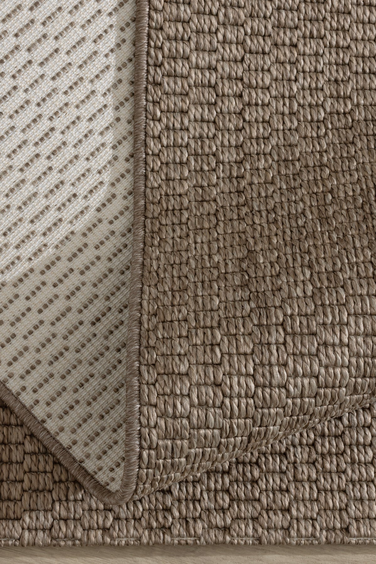 Giza 727 Kahve Hasır Dokulu Modern Sisal Halı