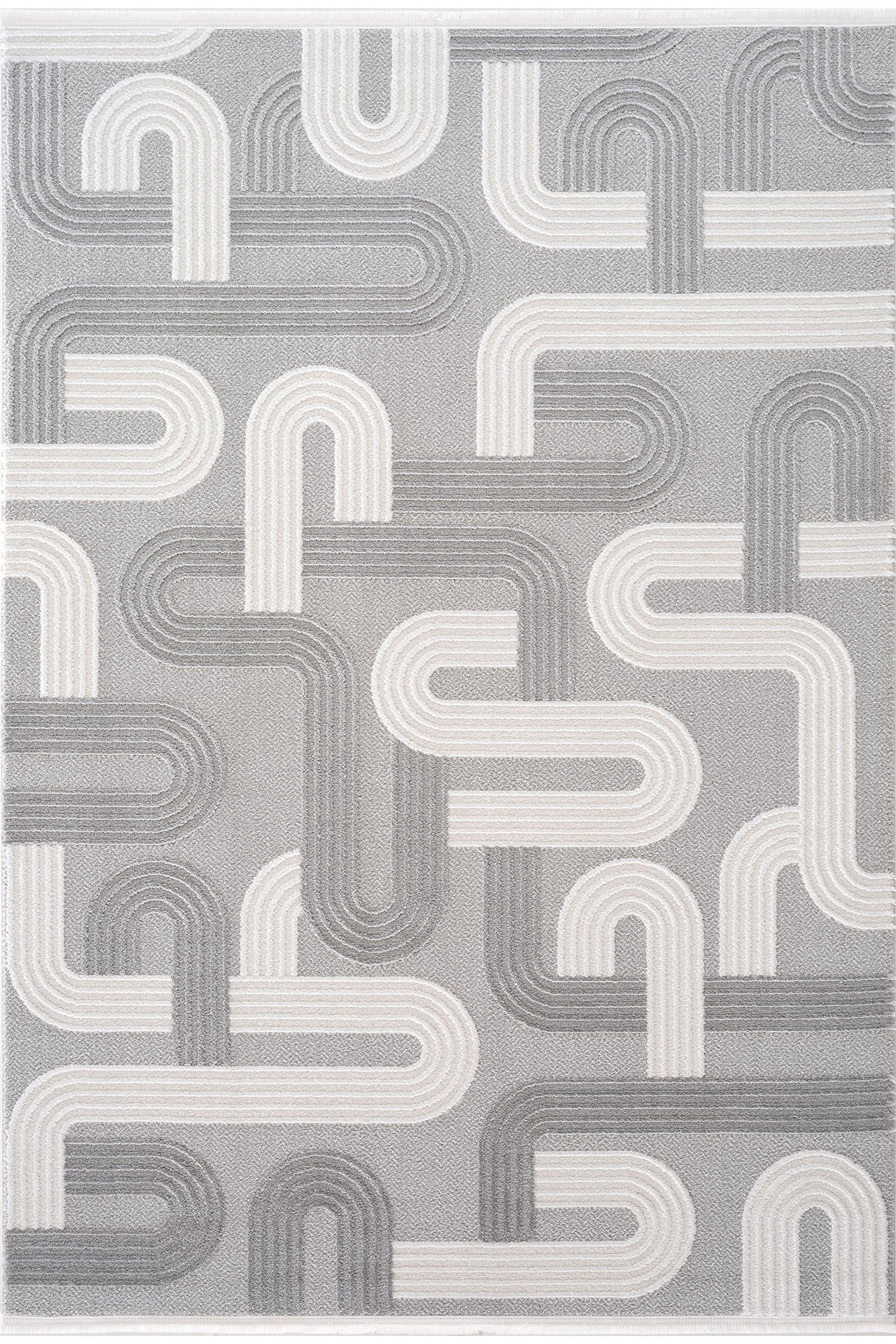 Aspen 161 Gri Modern Yumuşak Kesme Halı