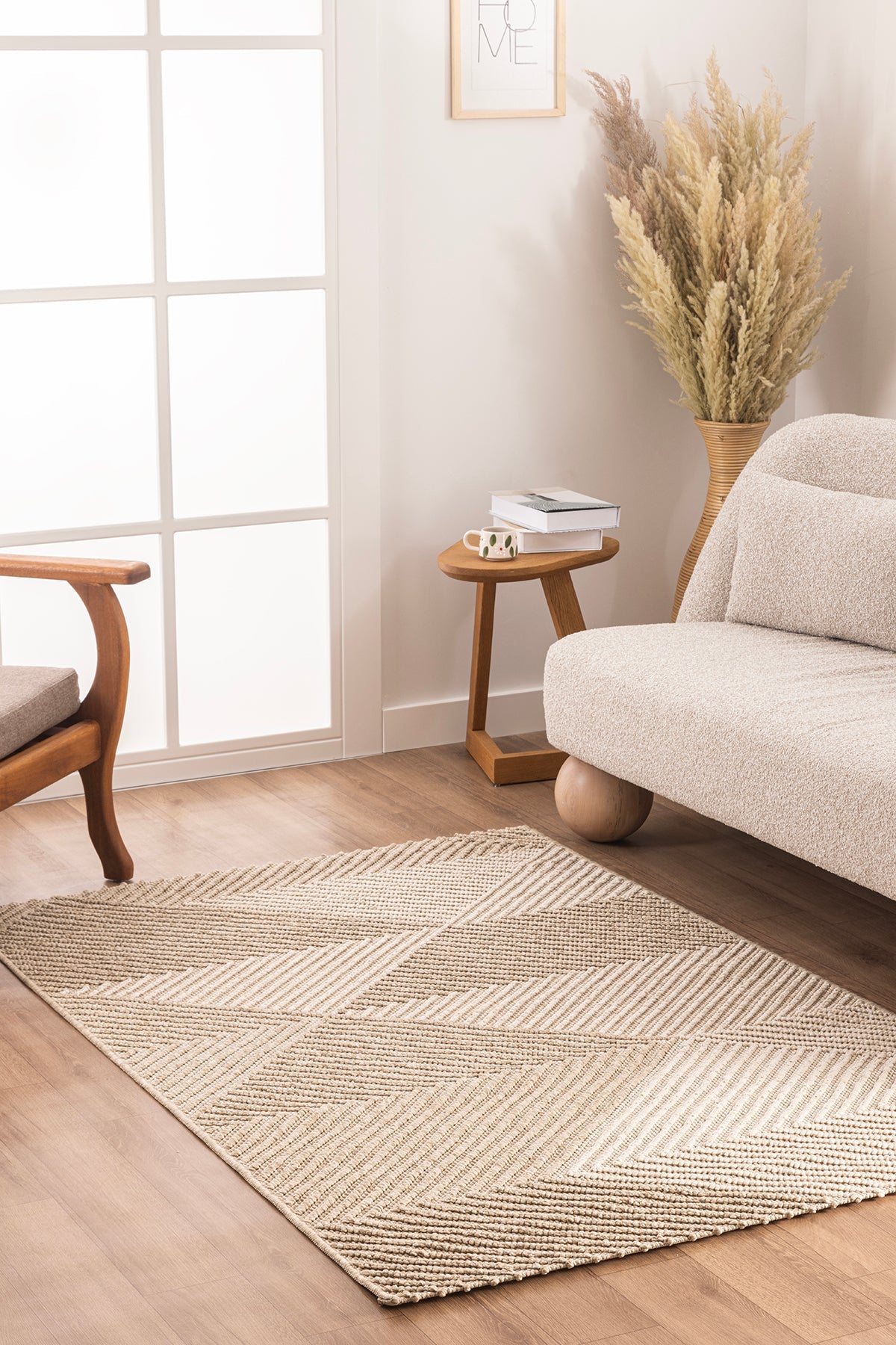 Berlin 257 Krem Bej Yumuşak Salon Halısı