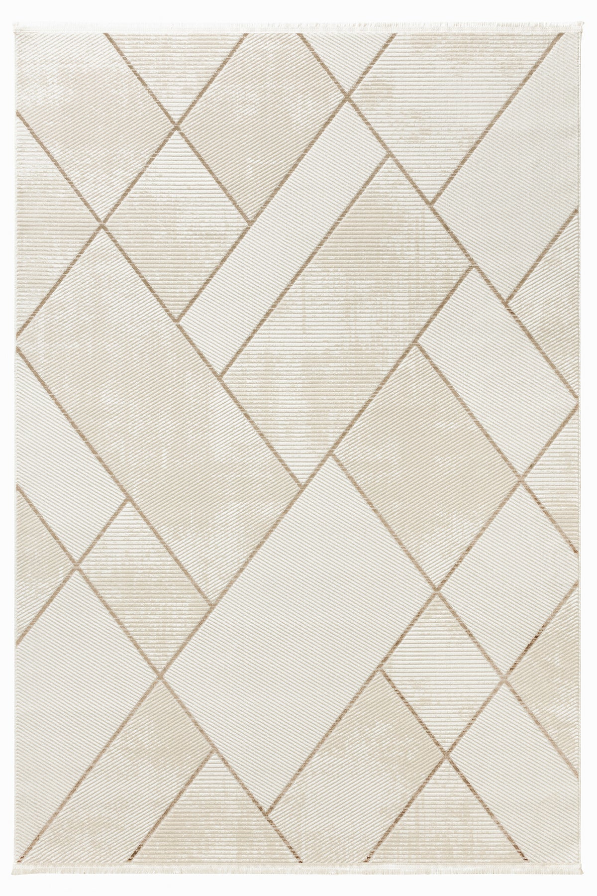 Aspen 158 Krem Kahve Modern Yumuşak Minimalist Halı