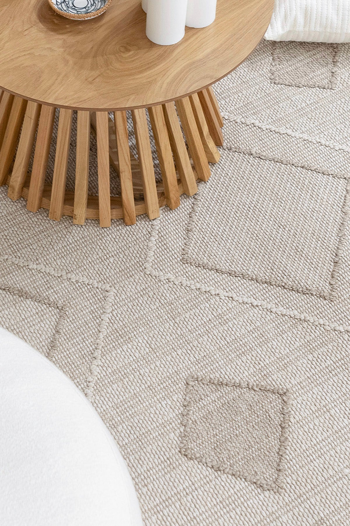 Berlin 261 Krem Bej Yumuşak Salon Halısı