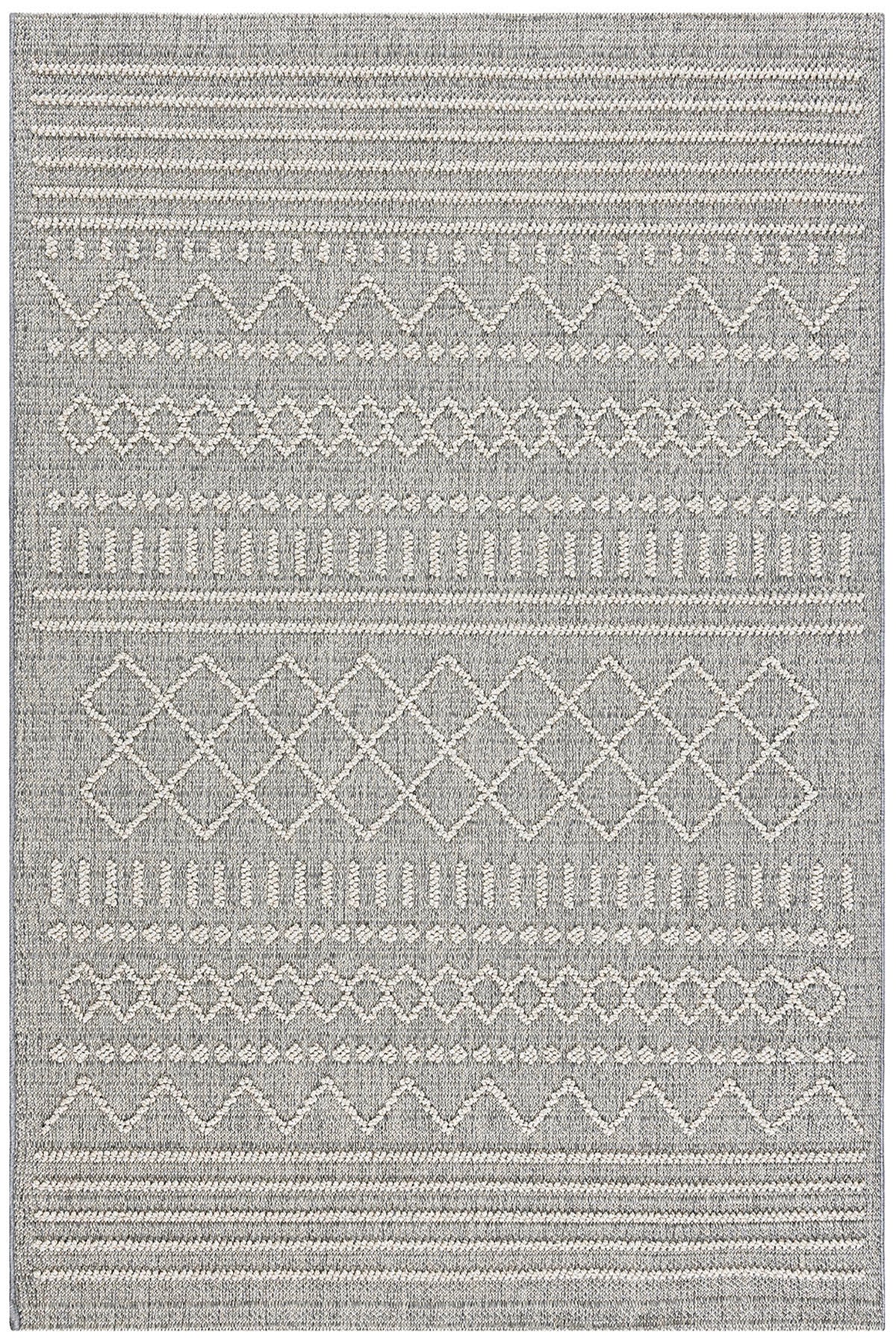 Berlin 260 Gri Krem Yumuşak Salon Halısı