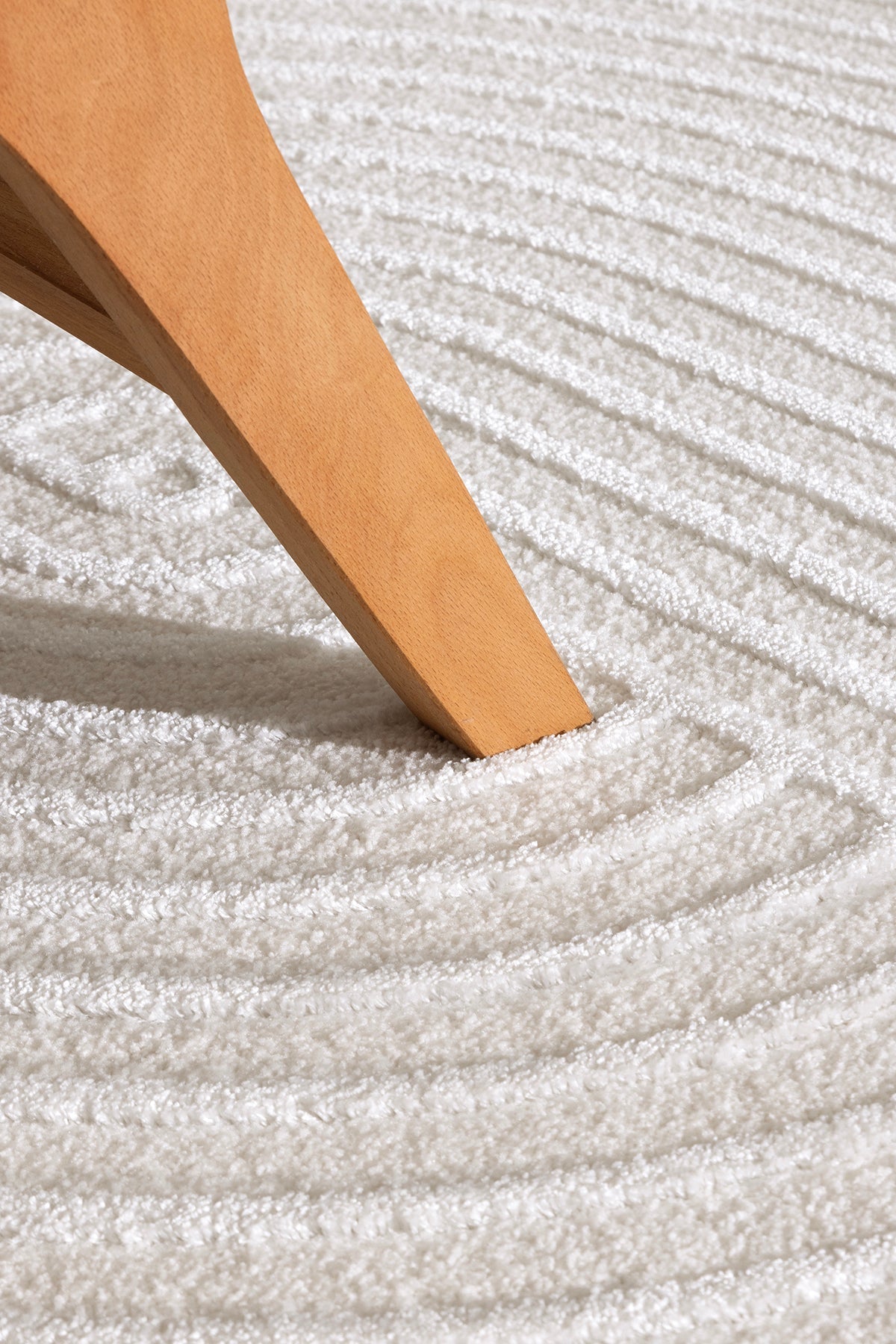 Aspen 154 Krem Yuvarlak Modern Yumuşak Minimalist Halı