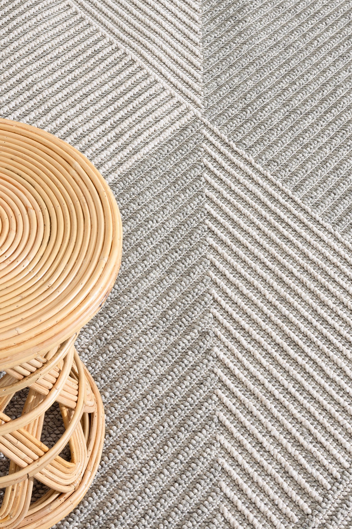 Berlin 257 Krem Gri Yumuşak Salon Halısı