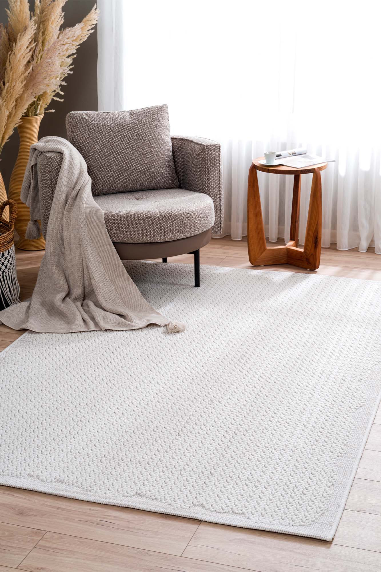 Berlin 266 Krem Vizon Yumuşak Zengin Dokulu Halı