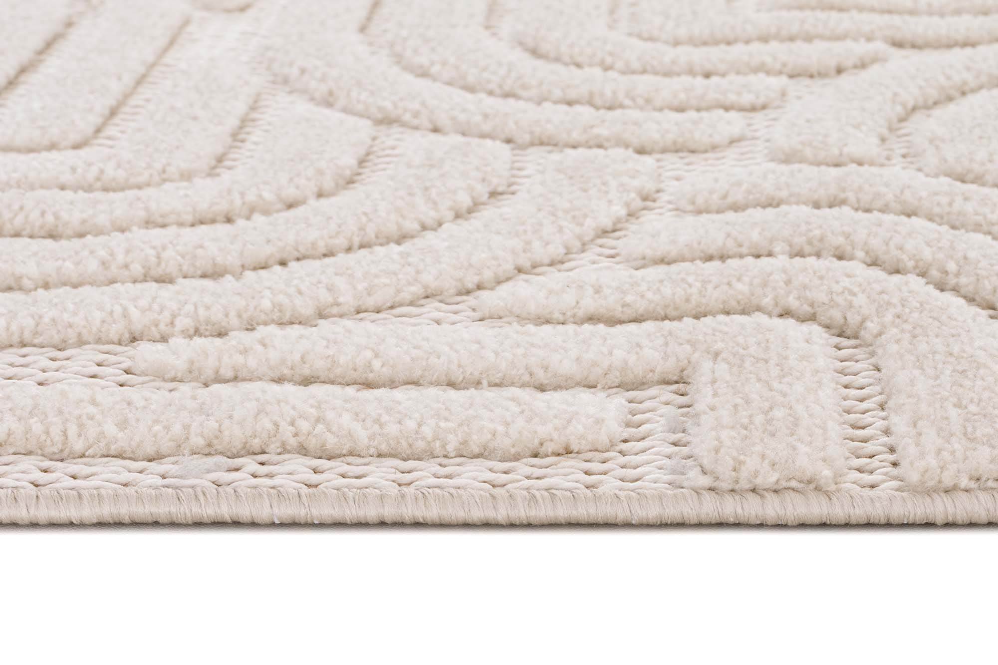 Zena 724 Bej Yumuşak Dokulu Dekoratif Halı