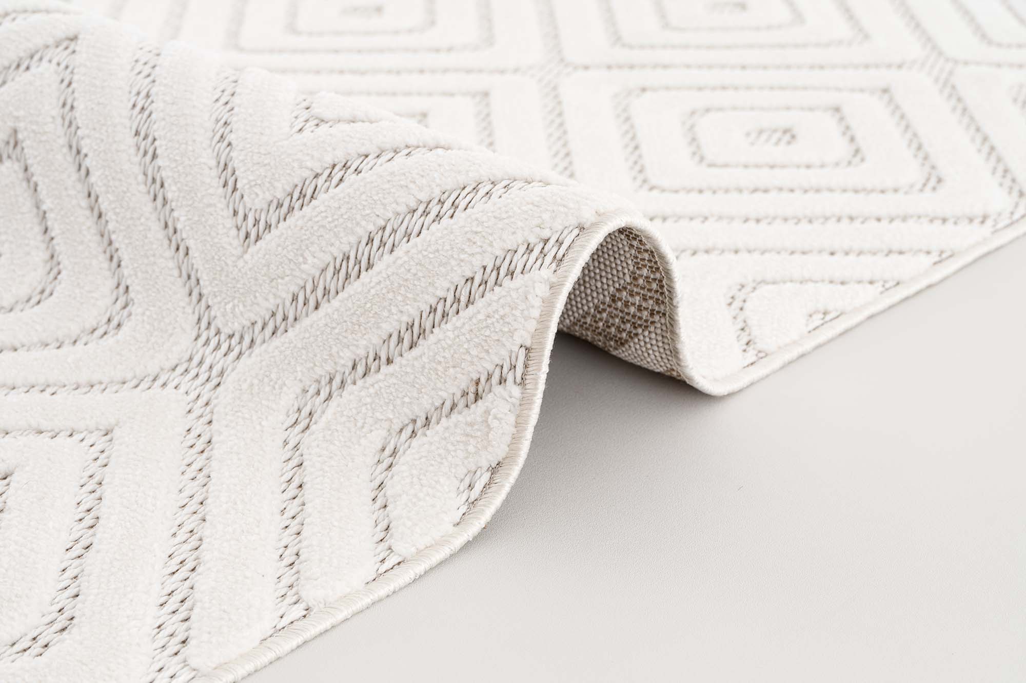 Zena 725 Krem Yumuşak Dokulu Dekoratif Halı