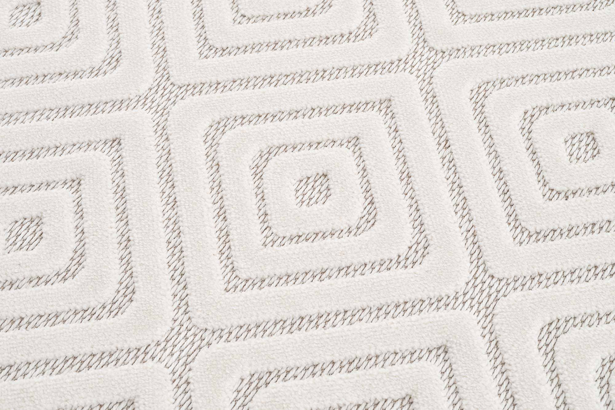 Zena 725 Krem Yumuşak Dokulu Dekoratif Halı