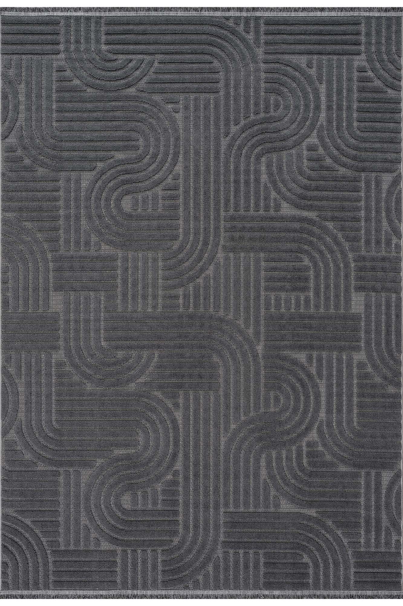 Zena 727 Antrasit Yumuşak Dokulu Dekoratif Halı