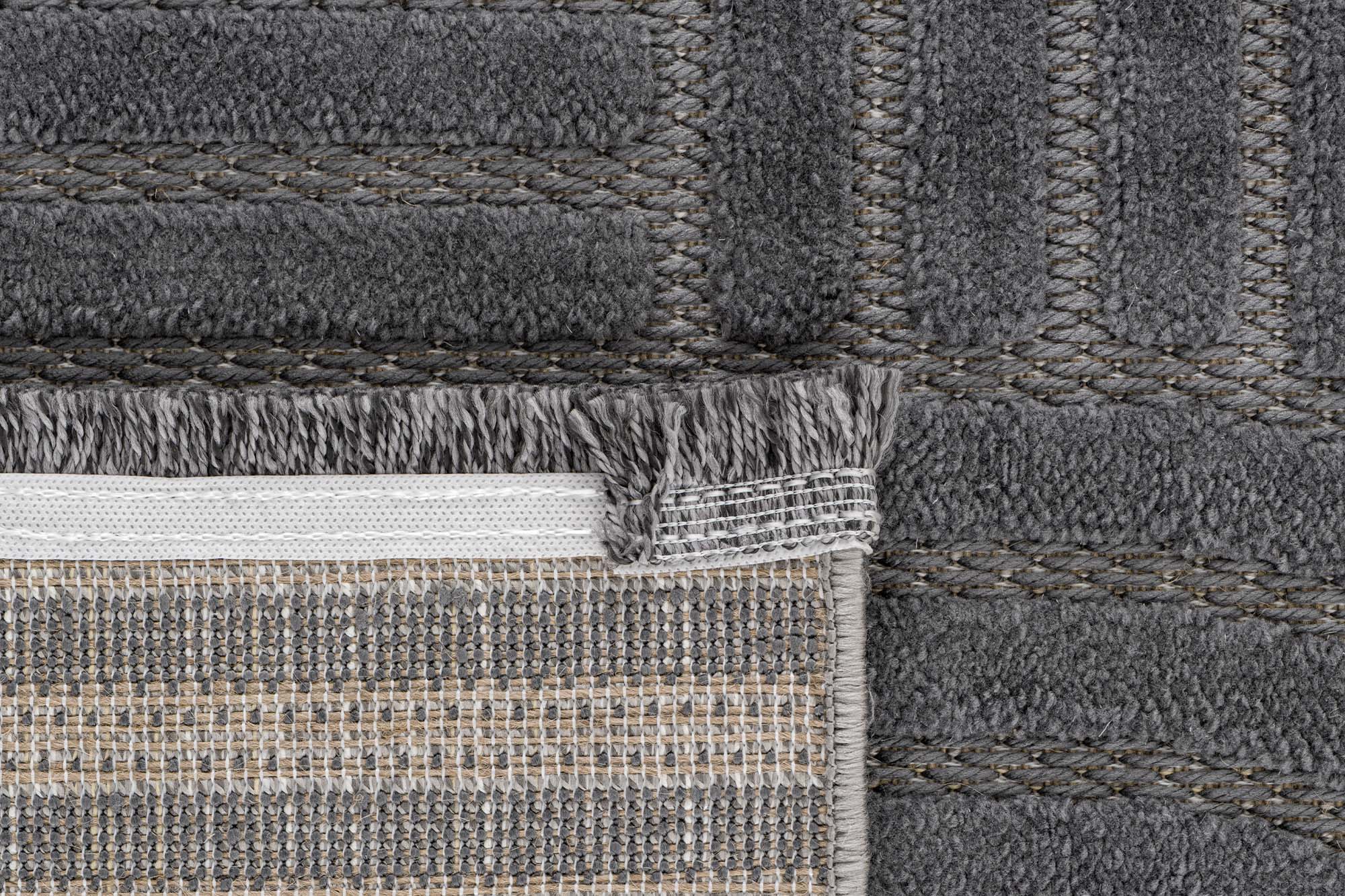 Zena 727 Antrasit Yumuşak Dokulu Dekoratif Halı