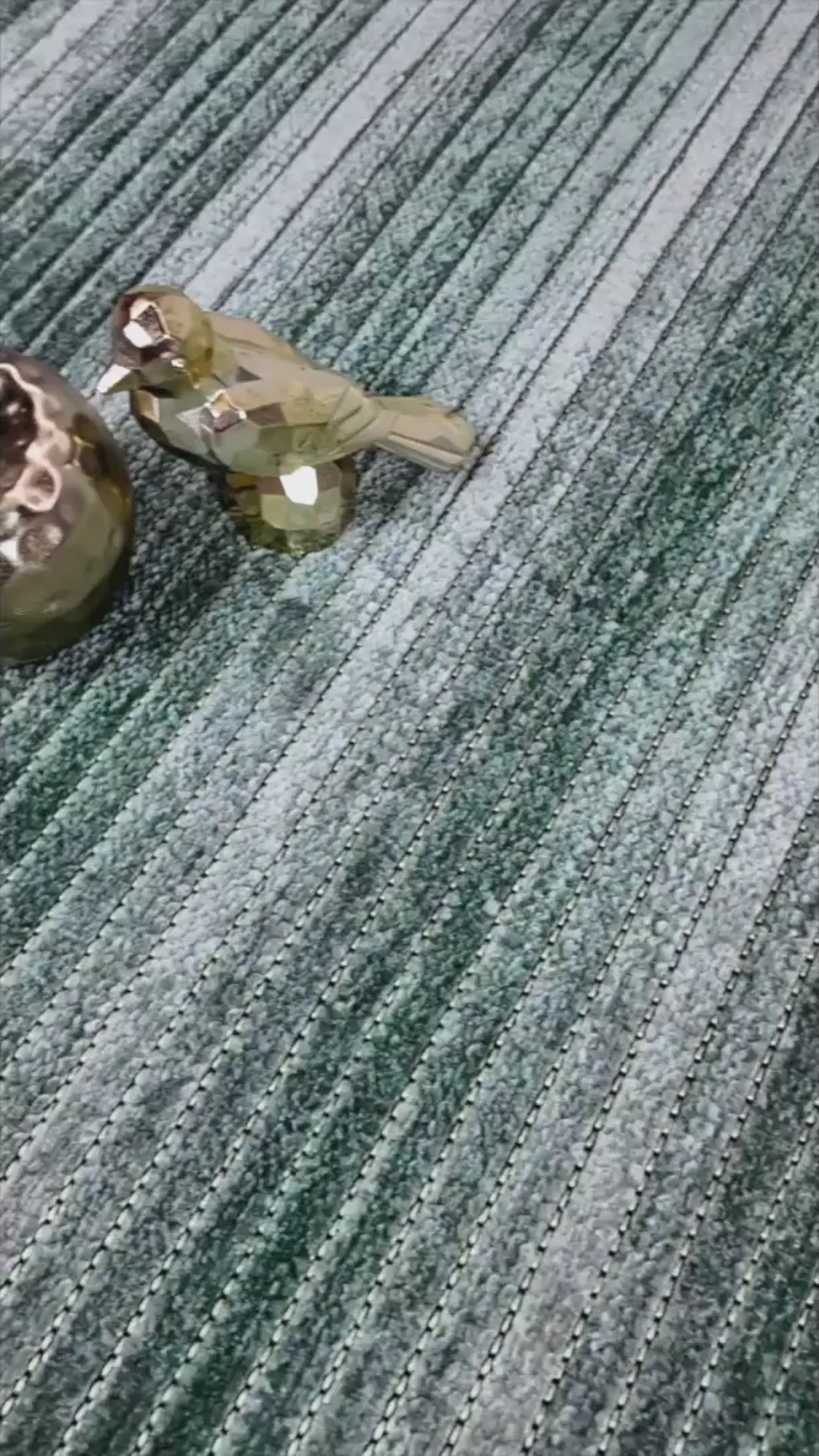 Elya 621 Yeşil Makinede Yıkanabilir Kaymaz Taban Kilim Halı