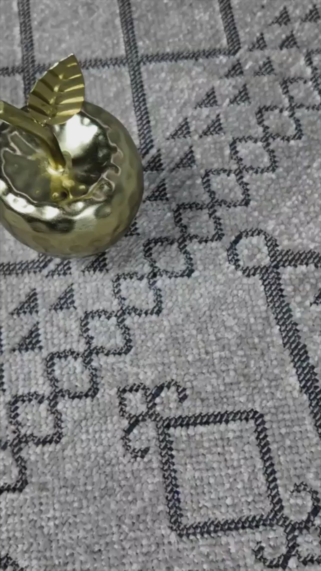 Elya 622 Vizon Makinede Yıkanabilir Kaymaz Taban Kilim Halı