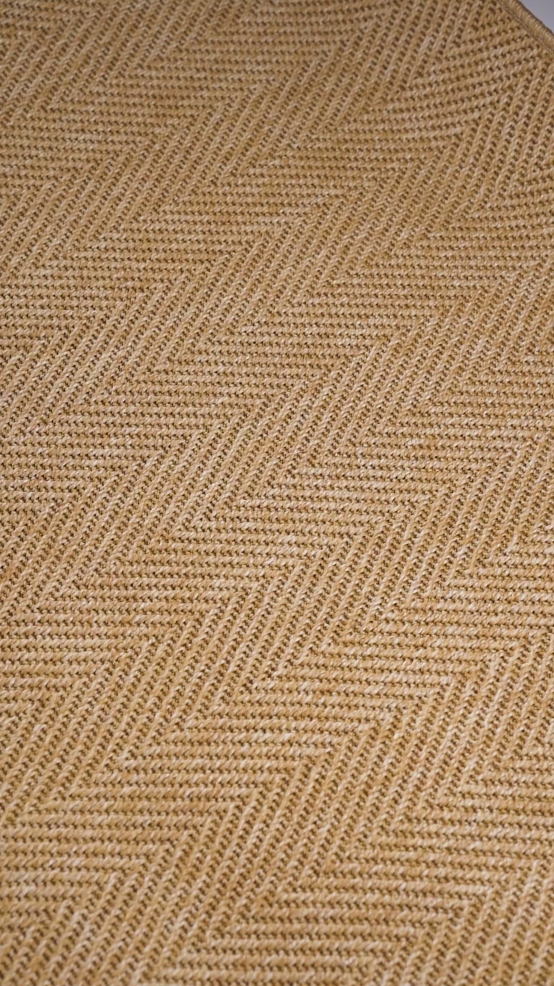 Santorini 111 Bej Hasır Görünümlü Sisal Kesme Halı