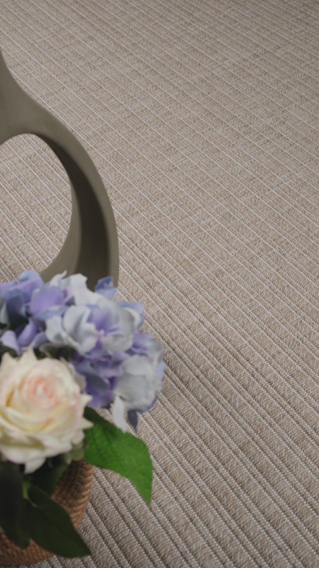 Giza 725 Bej Hasır Dokulu Modern Sisal Kesme Halı