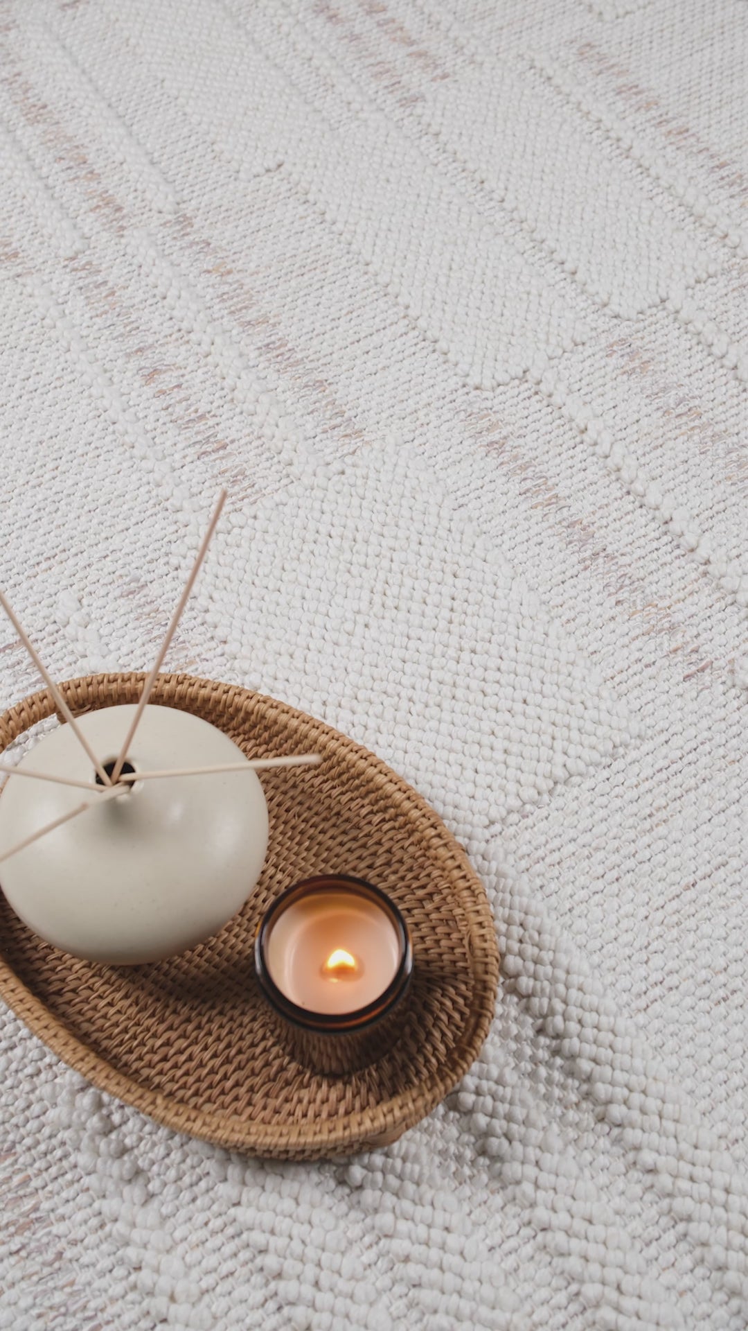 Berlin 254 Krem Mor Yumuşak Salon Halısı