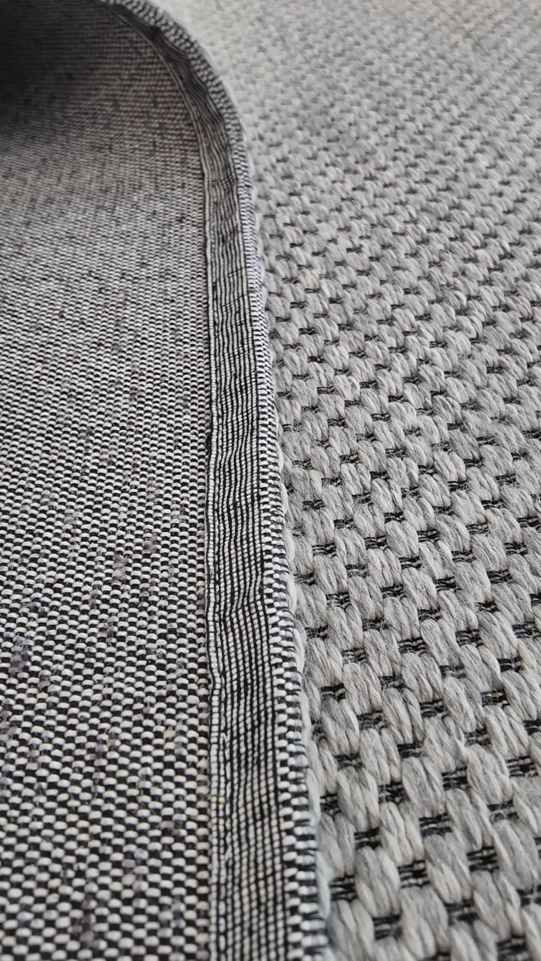 Bali 051 Gri Doğal Pamuk Yumuşak Yıkanabilir Halı