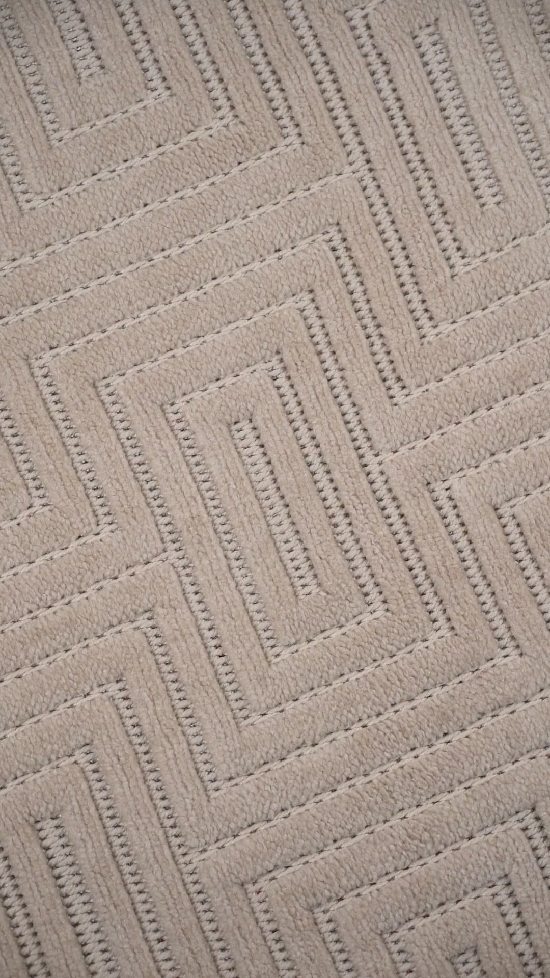 Lizbon 844 Bej Modern Kesme Salon Halısı