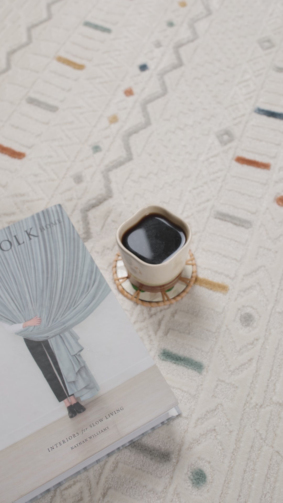 Maya 944 Renkli İskandinav Yumuşak Geometrik Kesme Halı